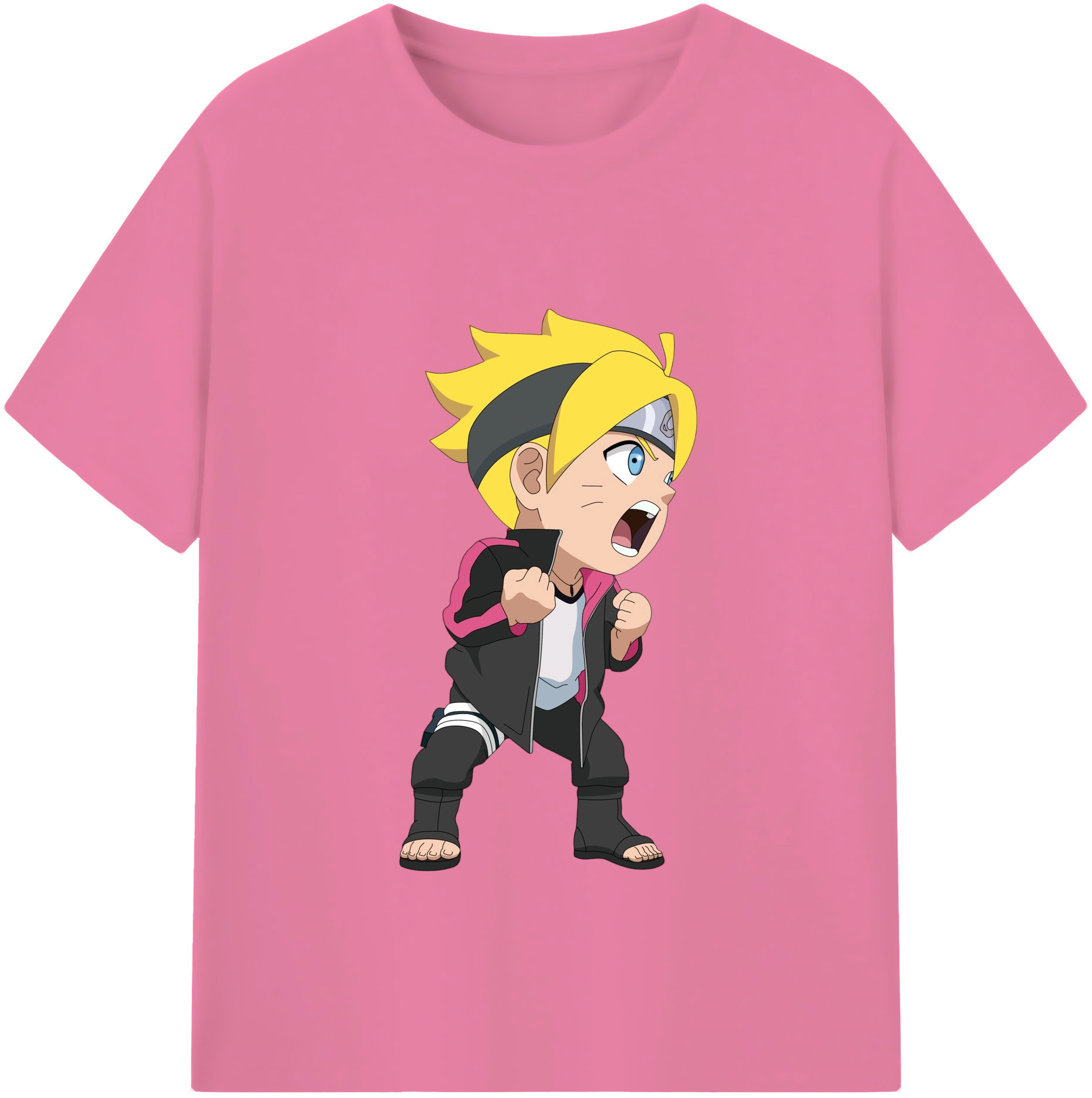 （画像用） NARUTO -ナルト- うずまき ボルト Uzumaki Boruto 綿100％半袖Tシャツ（フロントプリント）